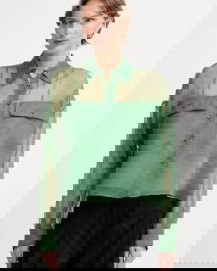 Weekend Max Mara cămașă pentru femei, din mătase COLOMBA