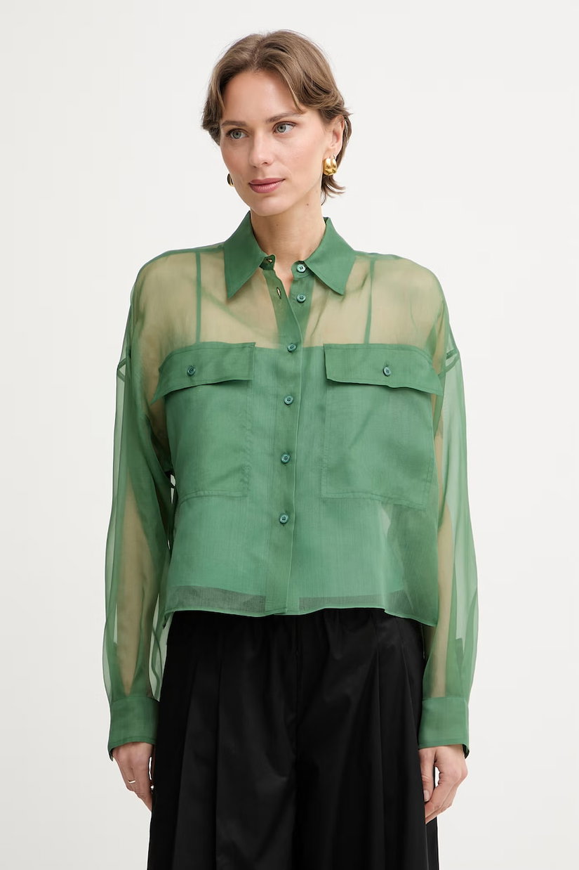 Weekend Max Mara cămașă pentru femei, din mătase COLOMBA