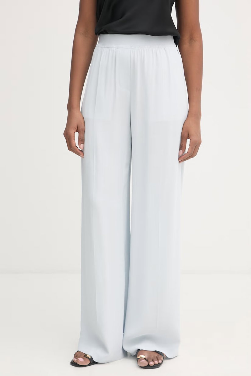 BOSS pantaloni wide leg pentru femei, cu vâscoză Tiana10