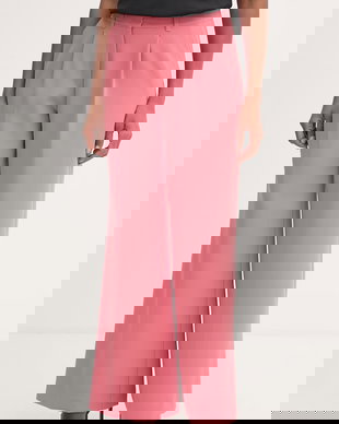 BOSS Orange pantaloni wide leg femei C_Tiwi2