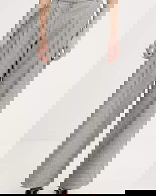 Sessun pantaloni de costum pentru femei, din in