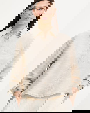 Marc O'Polo cămașă safari pentru femei, din in