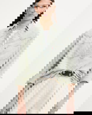 Levi's cămașă pentru femei, din denim TEODORA WESTERN