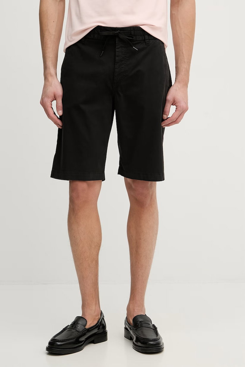 BOSS Orange pantaloni scurți chinos pentru bărbați, din bumbac cu elastan