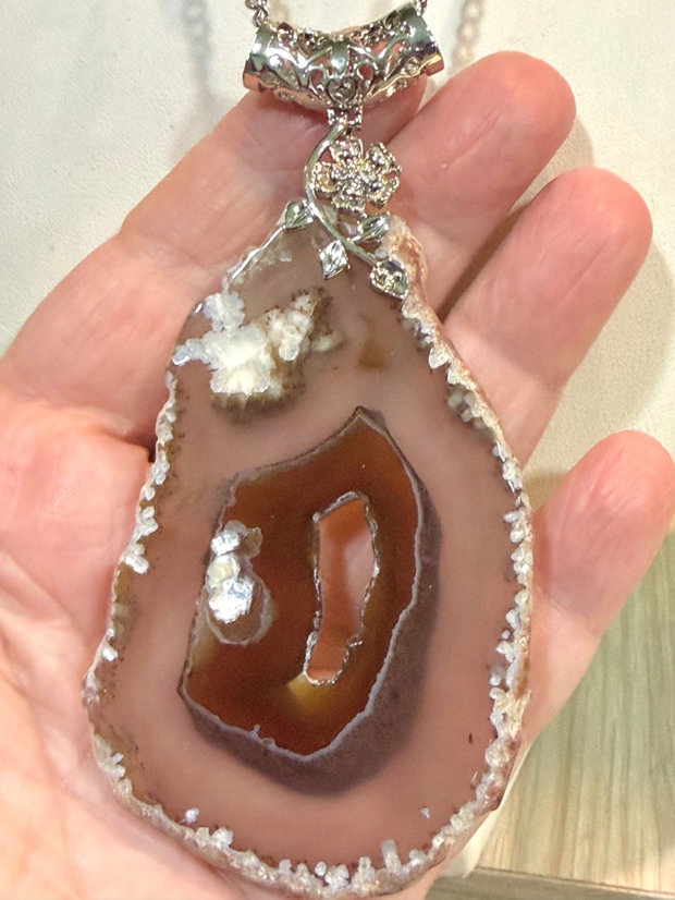 SET~GREY ELEMENT~ agate,inox