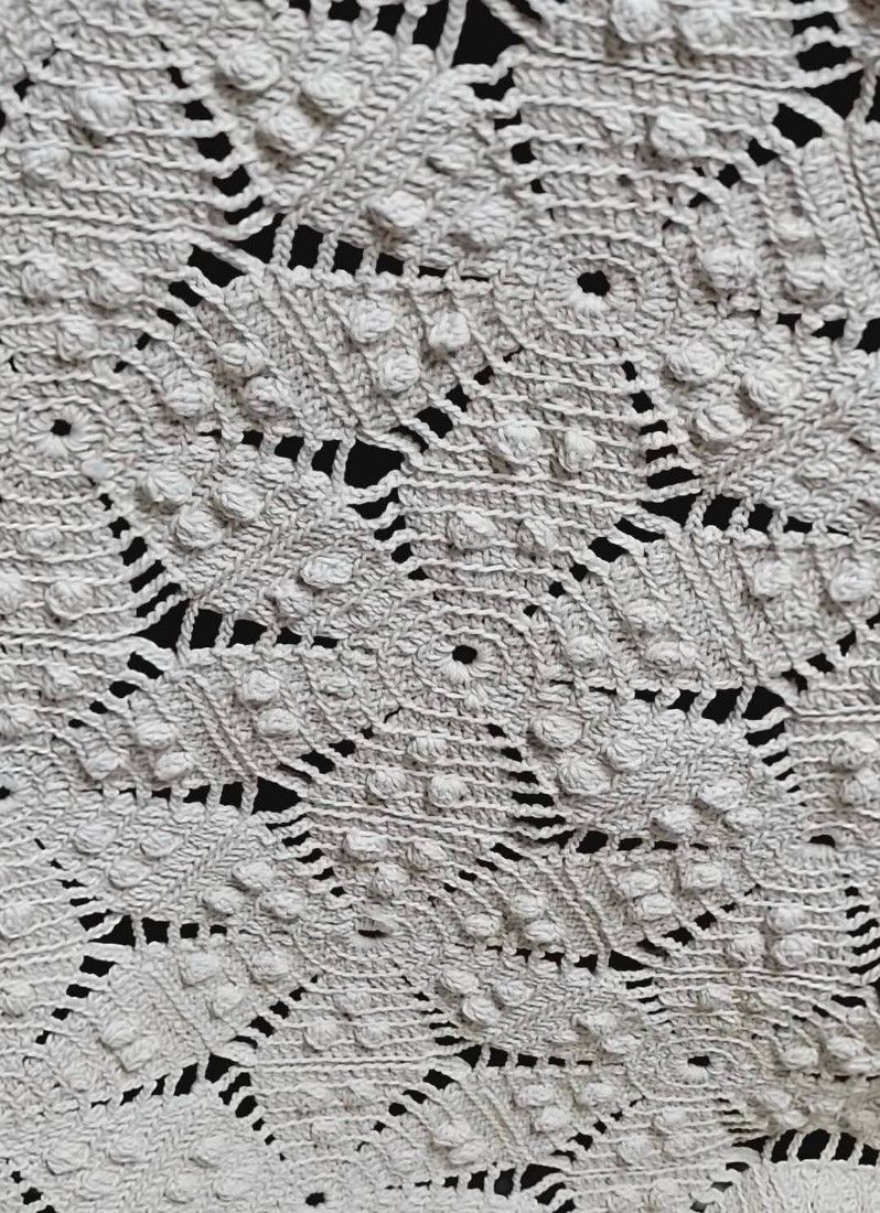 Cuvertura pat croșetată