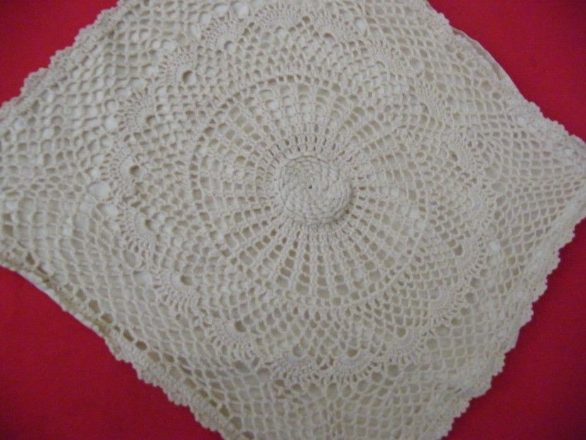 Husa perna decor, crosetata