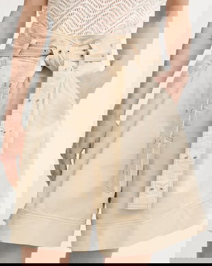 BOSS Orange pantaloni scurți pentru femei, din bumbac cu elastan C Tulina-D