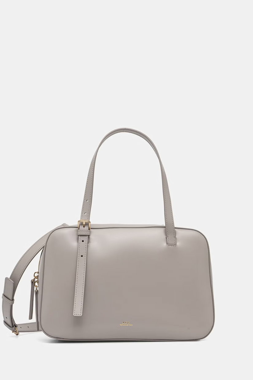 A.P.C. geantă crossbody pentru femei, din piele SAC VIRGINIE BOX