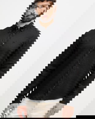 BOSS cămașă pentru bărbați, din in LIAM