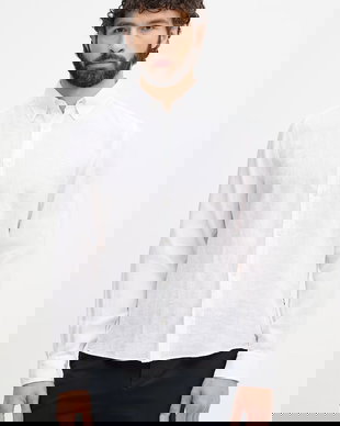 BOSS cămașă pentru bărbați, din in LIAM