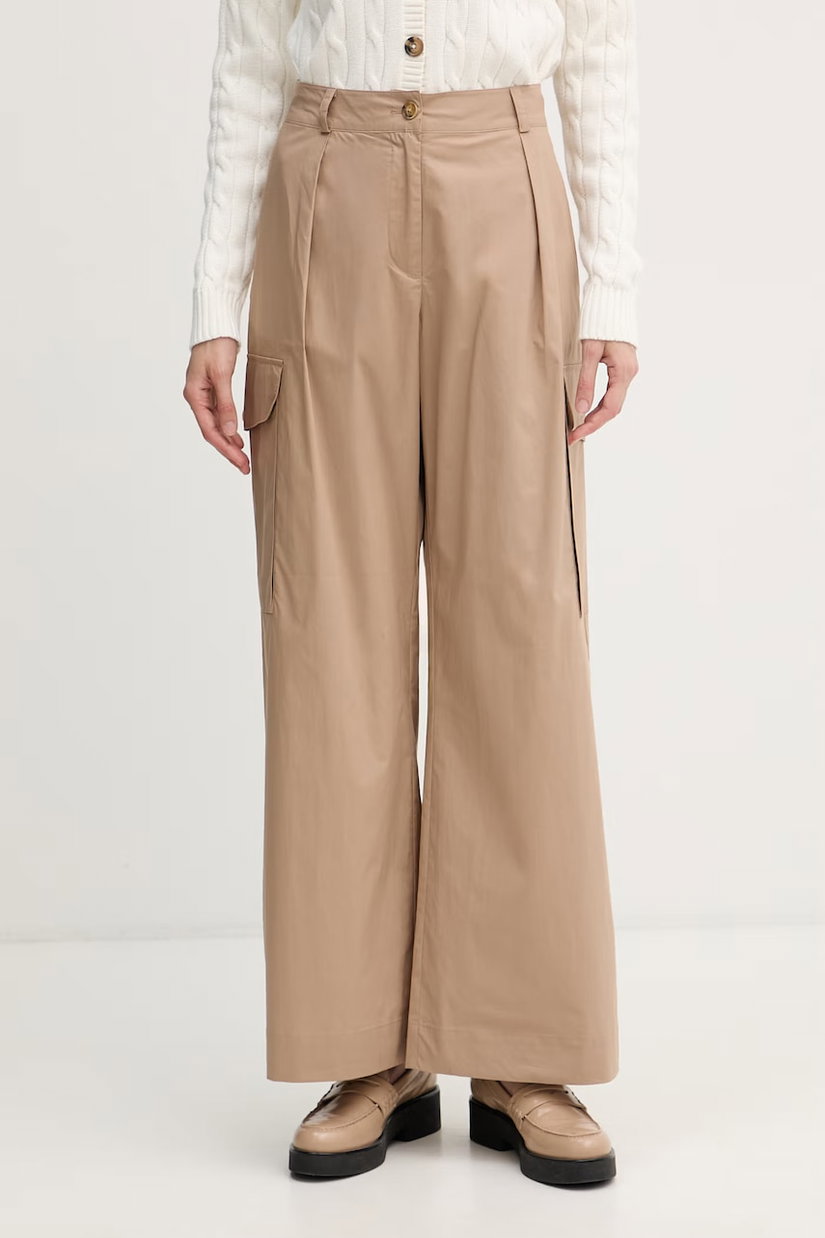 Blauer pantaloni cargo pentru femei, din bumbac CARYLL