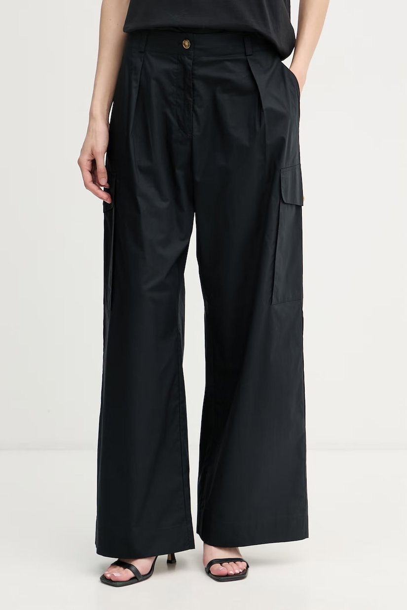 Blauer pantaloni cargo pentru femei, din bumbac CARYLL