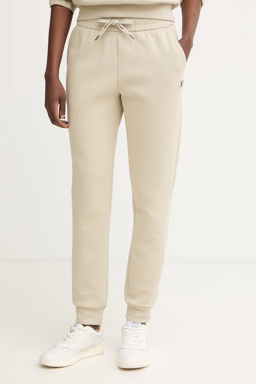 Armani Exchange pantaloni de trening pentru femei, cu bumbac