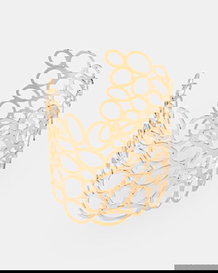 Lilou brățară pentru femei placată cu aur Reverso