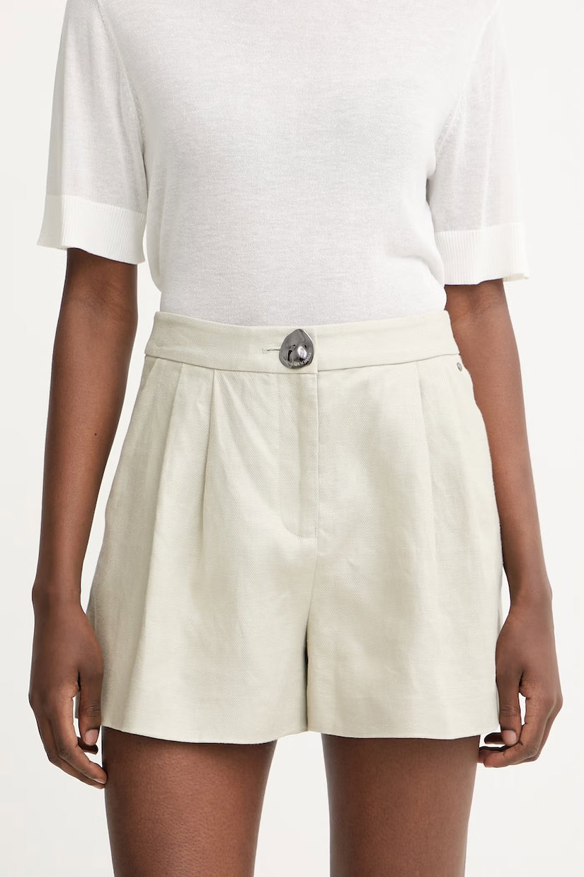 Armani Exchange pantaloni scurți pentru femei, din in