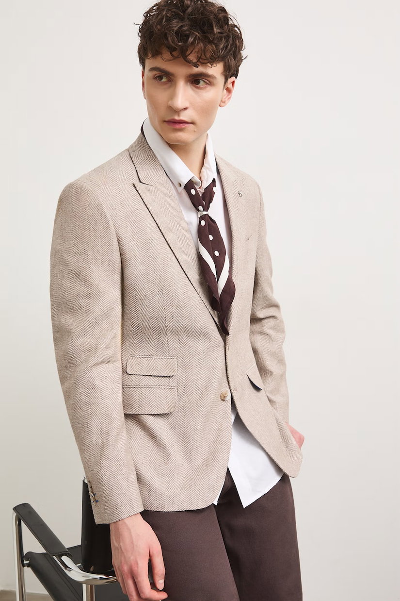 Medicine sacou pentru bărbați, din in