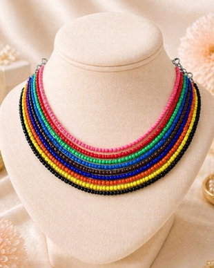 Choker finut in culori diverse