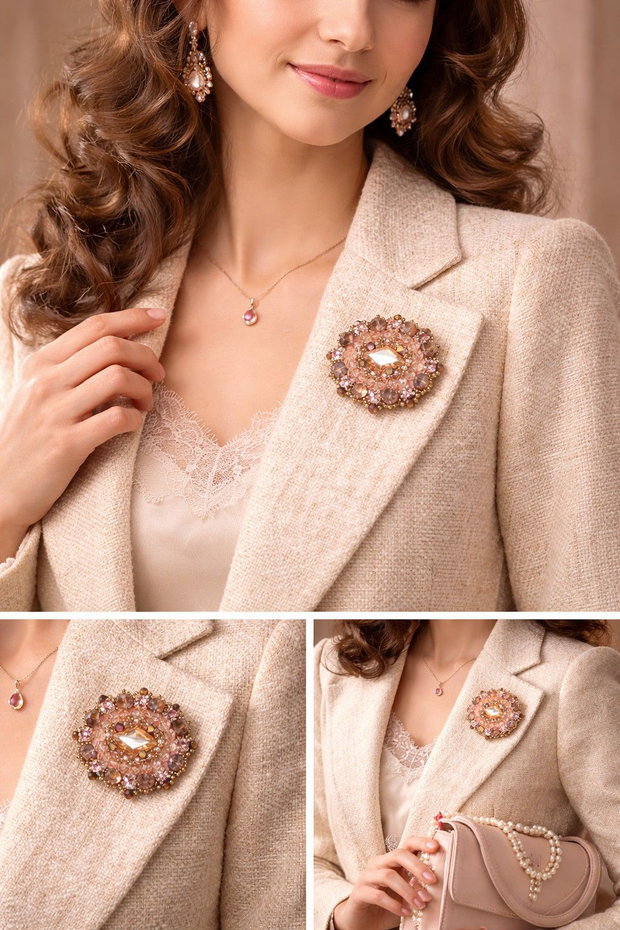 Brosa "Romantic stil"