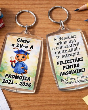 Breloc Personalizat cu Mascota | Clasa Furnicuțelor