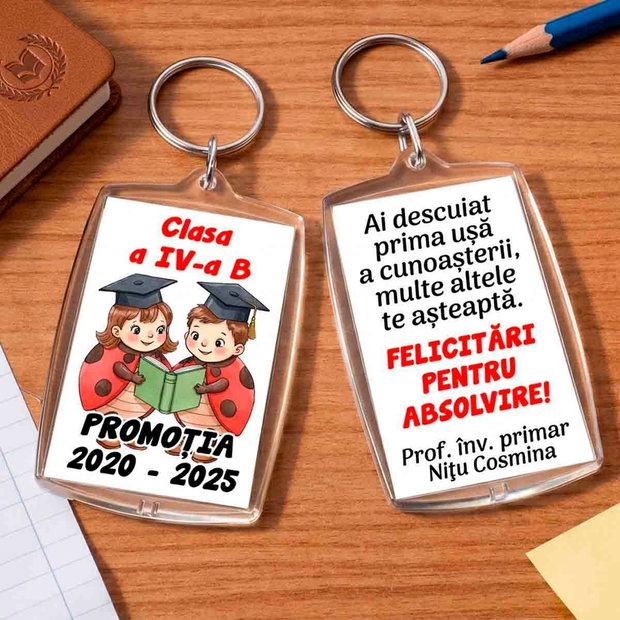 Breloc Personalizat cu Mascota | Clasa Buburuzelor