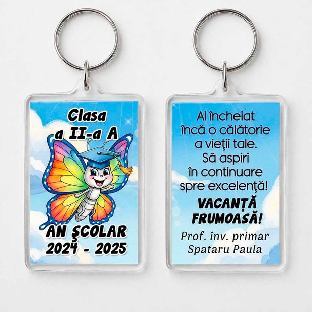 Breloc Personalizat cu Mascota | Clasa Fluturasilor