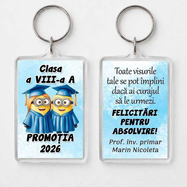 Breloc Personalizat cu Mascota | Minioni