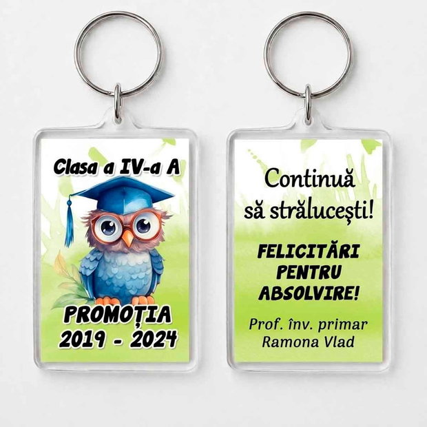 Breloc Personalizat Absolventi | Model Bufnita