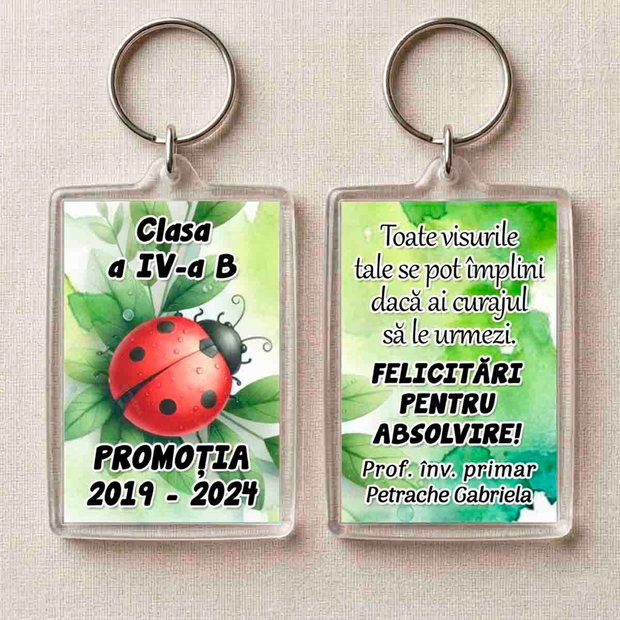 Breloc Personalizat Absolventi | Model Buburuze