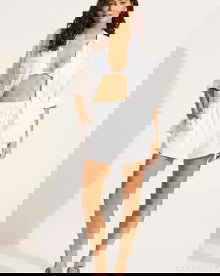 Seafolly cămașă damska din bumbac Breeze Beach