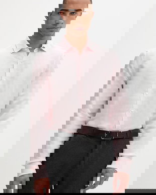 Calvin Klein cămașă pentru bărbați, din in