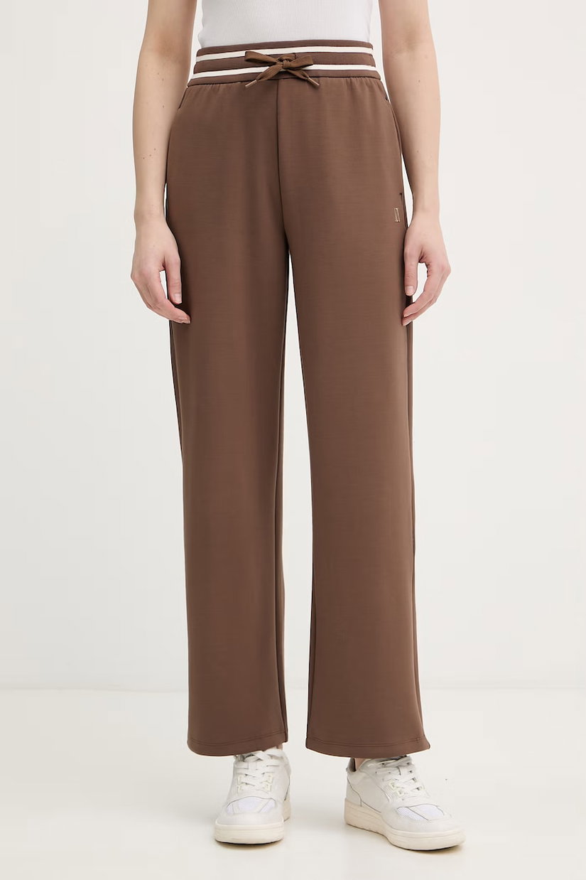 Armani Exchange pantaloni de trening de damă cu vâscoză