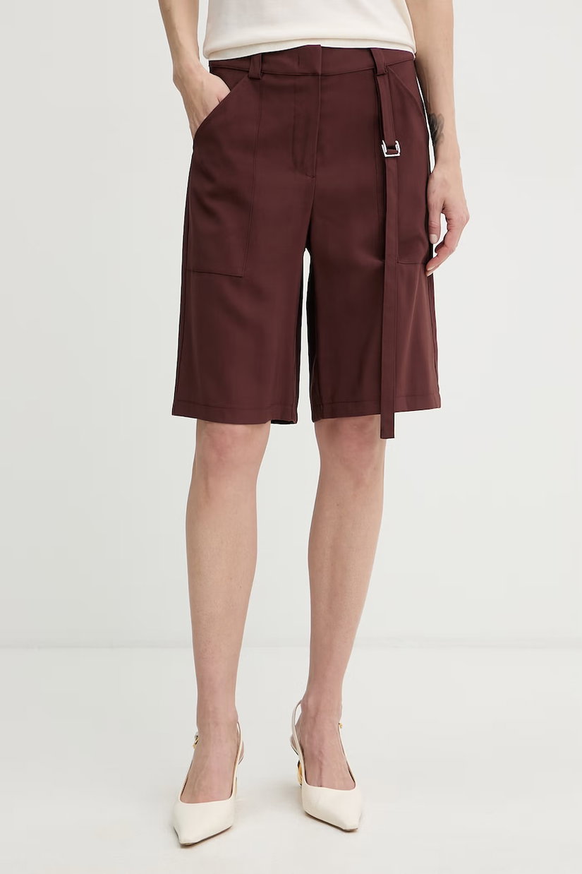 Patrizia Pepe pantaloni scurți eleganți de damă din vâscoză