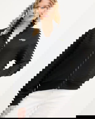 Lacoste hanorac cu fermoar damski cu bumbac