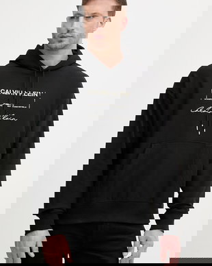 Calvin Klein Jeans hanorac cu glugă bărbați cu bumbac