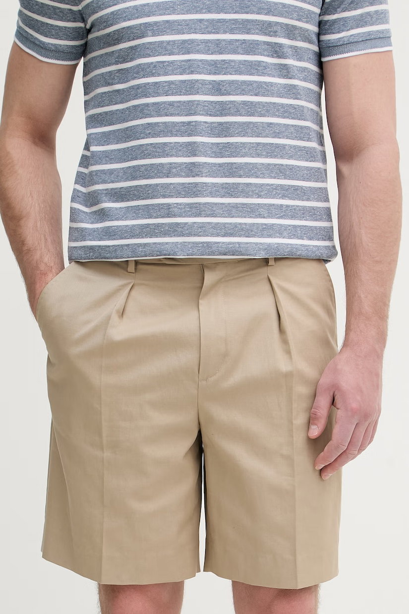 Tommy Hilfiger bermude pentru bărbați, cu amestec de in NEW YORK