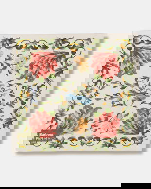 Barbour eșarfă de damă din bumbac x Farm Rio