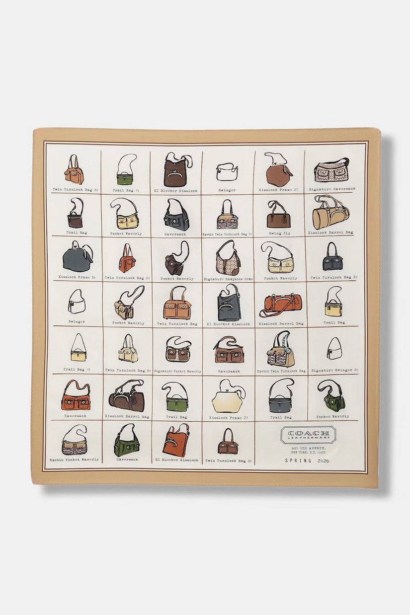 Coach eșarfă de damă de mătase