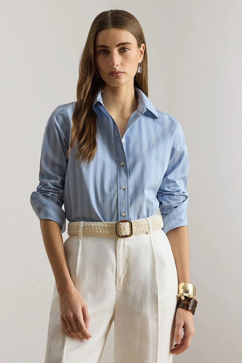 Lauren Ralph Lauren cămașă de damă din bumbac