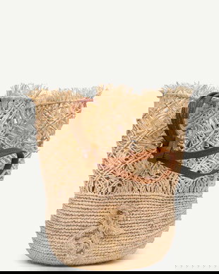 RUSLAN BAGINSKIY geantă pentru femei împletită The HatBag