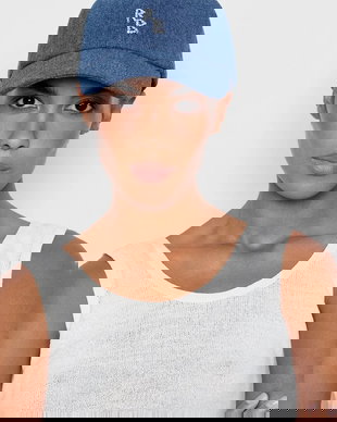 RUSLAN BAGINSKIY șapcă pentru femei, din denim Baseball Cap