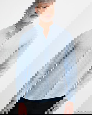 Armani Exchange Cămașă bărbați de in