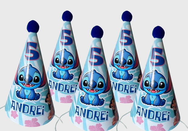 Coifuri aniversare Stitch personalizate