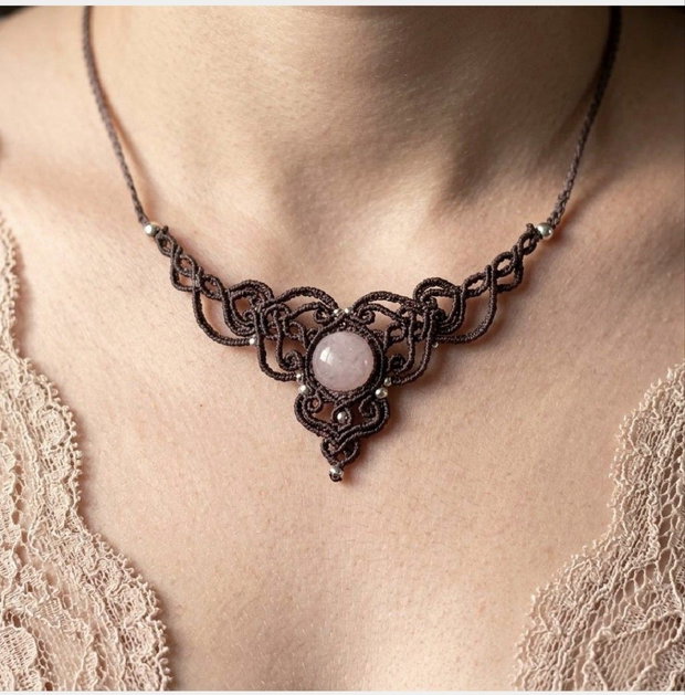 Colier Medieval Princess Micromacrame Cuart