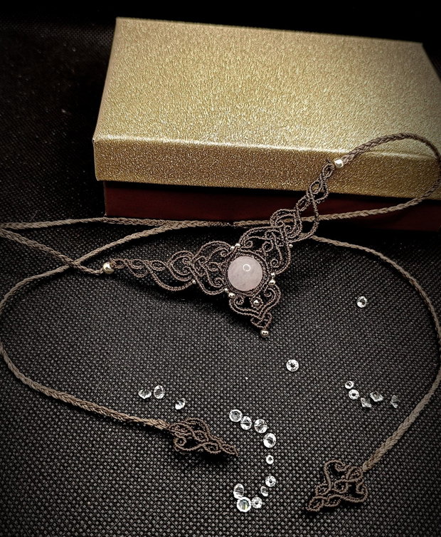Colier Medieval Princess Micromacrame Cuart