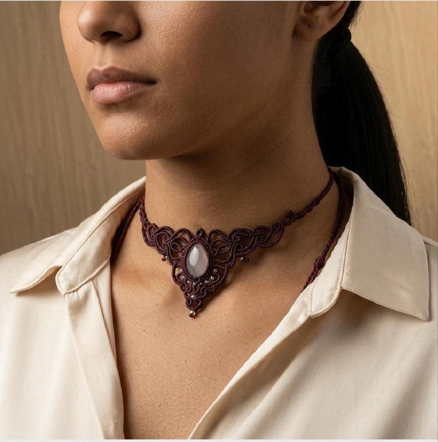 Choker Medieval Princess Micromacrame Cuart