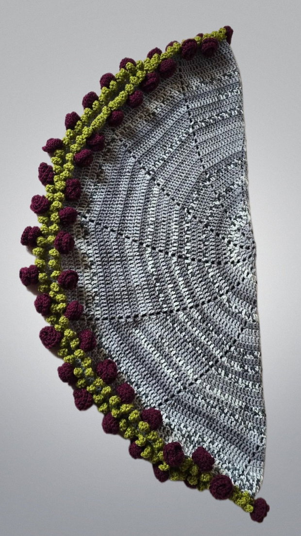 Pătură croșetată Buchet de Trandafiri