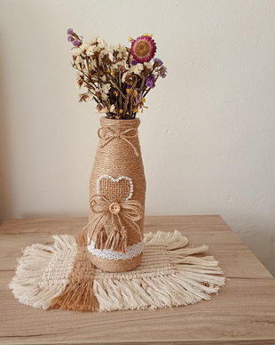 Vază decorativă sticlă