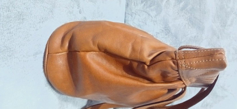 Geantă I Santi Milano,piele naturală maro coniac