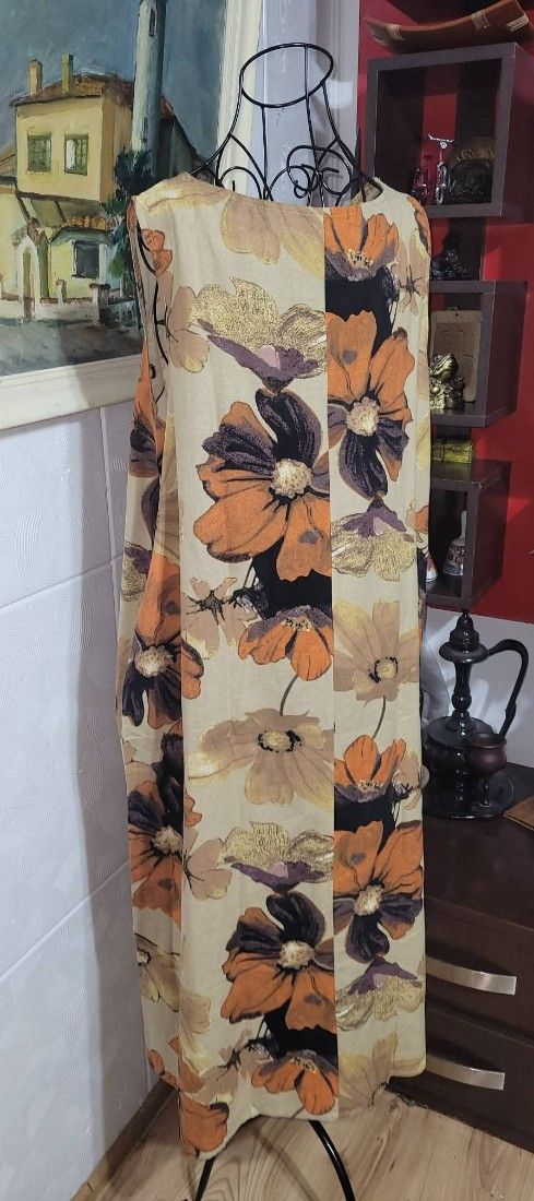 Rochie din in mărime 44-46